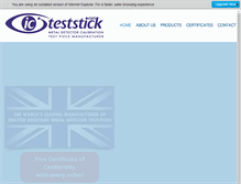 Tablet Screenshot of icteststick.com